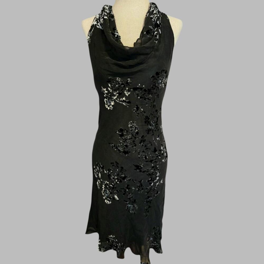 Vintage silk burnout velvet
